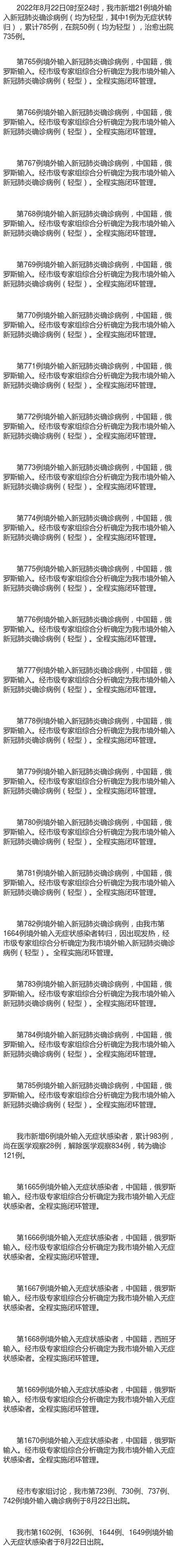 6地新增确诊22例均为境外输入(31省新增6例均为境外输入)