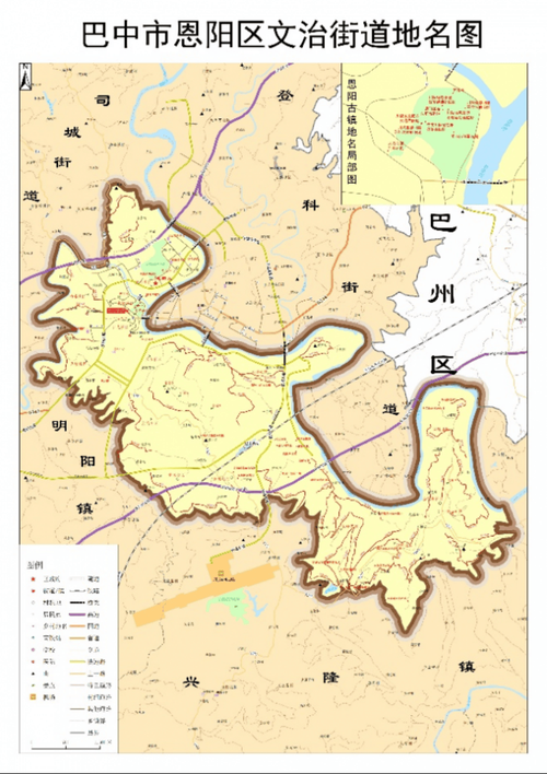 四川巴中恩阳区最新通告:所有人员管控区:巴中市恩阳区控制性详细规划图
