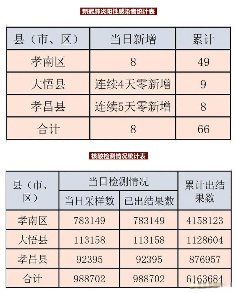 湖北孝感今日新增阳性感染者19例/湖北孝感今日疫情报告