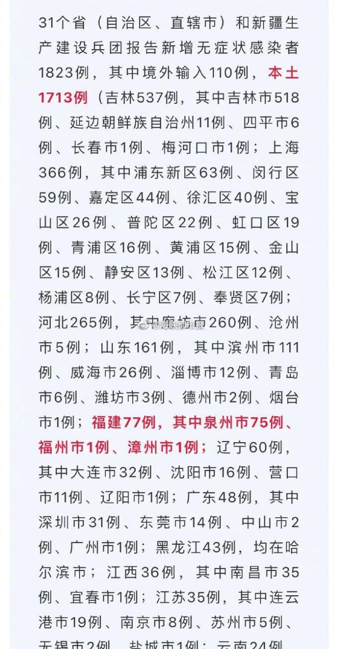 31个省份新增25例无症状感染者涉17省/31省份新增无症状感染者情况