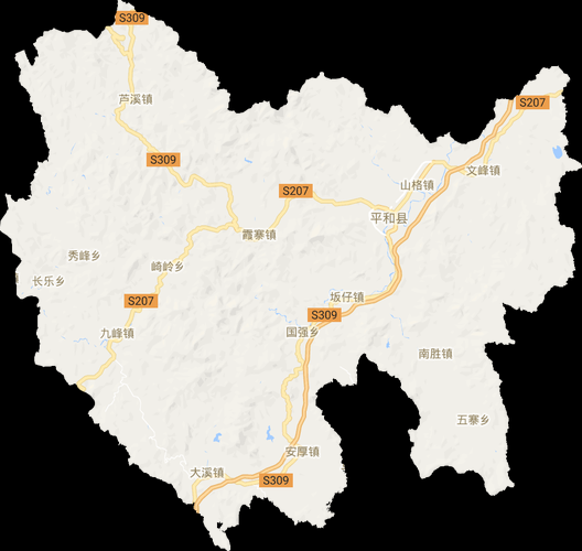 福建省漳州市平和县最新疫情进展信息/漳州市平和县地图全图高清版