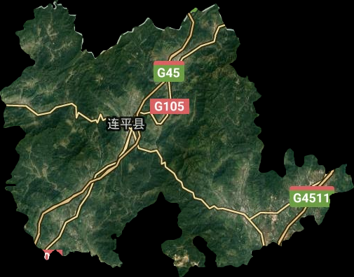  连平县疫情分布图最新:连平县地图全图